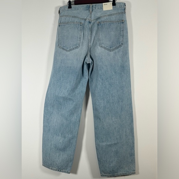Agolde Criss Cross Upsized Jean 32 Suburbia New Denim Light Wash Button Fly NWT - Picture 4 of 9